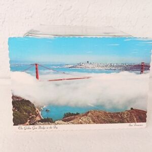 California Postcard San Francisco, Vintage Kodachrome, Golden Gate Bridge